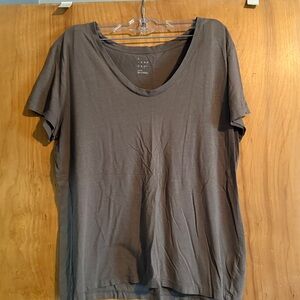 A New Day khaki V-Neck Tee
